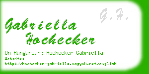 gabriella hochecker business card